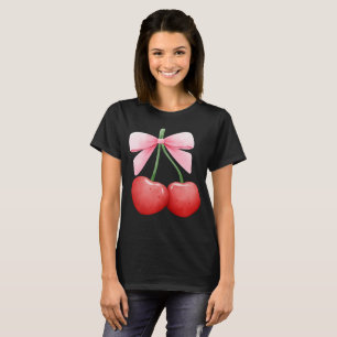 Waterverf Coquette Cherries T-shirt