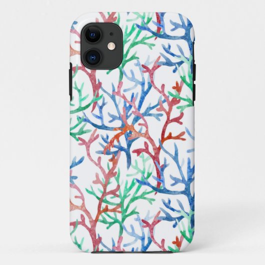 Waterverf Coral Pattern Case-Mate iPhone Case (Achterkant)