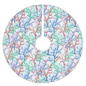 Waterverf Coral Pattern Kerstboom Rok (Voorkant)