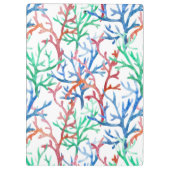 Waterverf Coral Pattern Klembord (Achterkant)