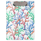 Waterverf Coral Pattern Klembord (Voorkant)