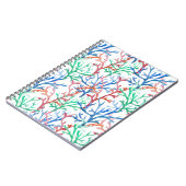 Waterverf Coral Pattern Notitieboek (Linkerzijde)