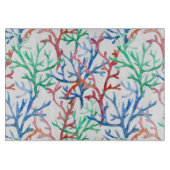 Waterverf Coral Pattern Snijplank (Voorkant)