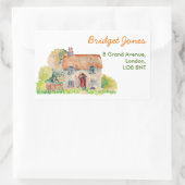 Waterverf  Cottage Adres Label (Tas)