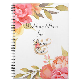 Waterverf Cottage Garden Rozen Notitieboek