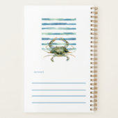 Waterverf CRAB Beach Coastal OCEAN CITY Planner (Achterkant)