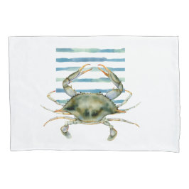 WATERVERF CRAB COASTAL BEACH, PILLOW HOESJE KUSSENSLOOP