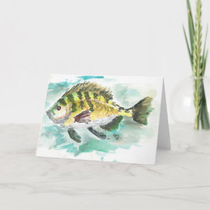 Waterverf Crappie Kaart