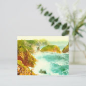 Waterverf Crashwaves Briefkaart (Staand voorkant)