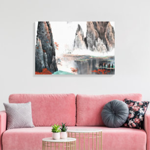 Waterverf Creëer Uw eigen aangepaste ontwerp Canvas Afdruk