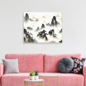 Waterverf Creëer Uw eigen aangepaste ontwerp Canvas Afdruk (Insitu (Woonkamer))