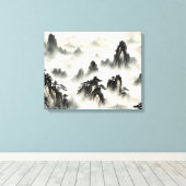 Waterverf Creëer Uw eigen aangepaste ontwerp Canvas Afdruk (Insitu (Houten vloer))