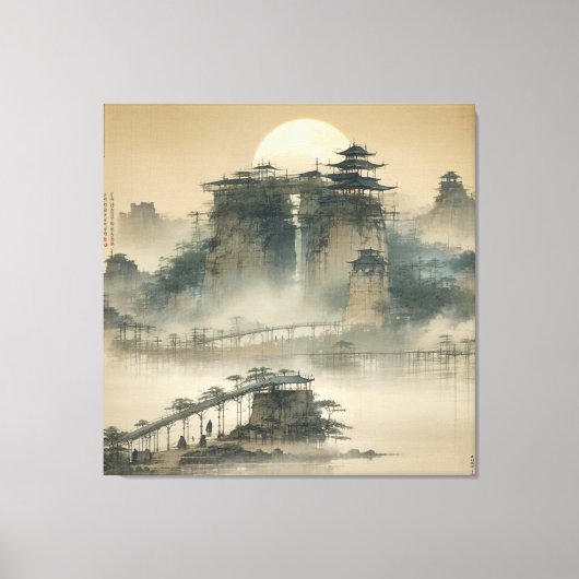 Waterverf Creëer Uw eigen aangepaste ontwerp Canvas Afdruk (Voorkant)