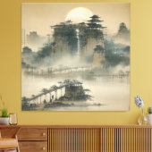 Waterverf Creëer Uw eigen aangepaste ontwerp Canvas Afdruk (Insitu (Woonkamer))