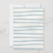 Waterverf Crest Baby Blue Shower Kaart (Achterkant)