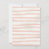 Waterverf Crest Baby Roze Douche Kaart (Achterkant)