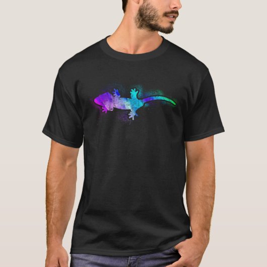 Waterverf Crested Gecko T-shirt (Voorkant)