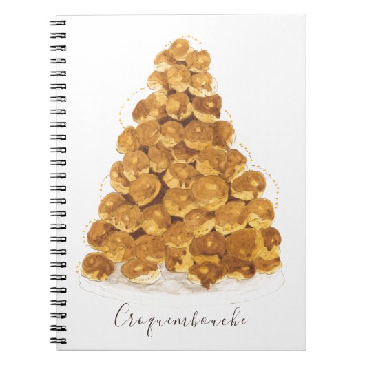 Waterverf Croquembouche Notitieboek (Voorkant)