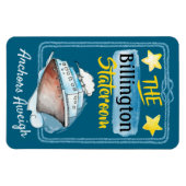 Waterverf Cruise Stateroom Cabinedeur Magneet (Horizontaal)