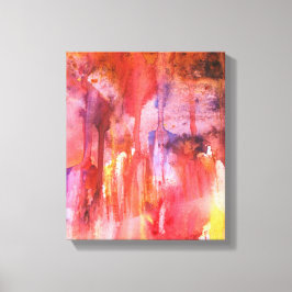 Waterverf Crystal Caverns Canvas Afdruk