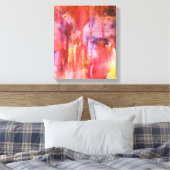 Waterverf Crystal Caverns Canvas Afdruk (Insitu (Slaapkamer))