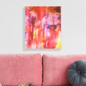 Waterverf Crystal Caverns Canvas Afdruk (Insitu (Woonkamer))