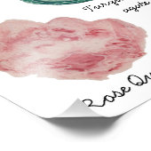 Waterverf Crystal Chart Print Foto Afdruk (Hoek)