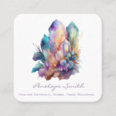 Waterverf Crystals Vierkante Visitekaartje (Voorkant)