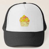 Waterverf Cupcake schilderen Trucker Pet (Voorkant)