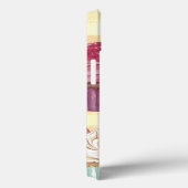 Waterverf Cupcake Yellow Plaid Monogram Baker's Case-Mate iPhone Case (Achterkant / Rechts)