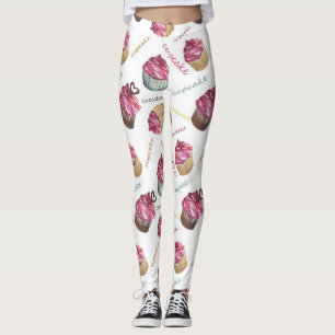Waterverf cupcakes leggings