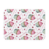 Waterverf cupcakes magneet (Horizontaal)