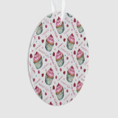 Waterverf cupcakes ornament (voorkant)