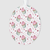 Waterverf cupcakes ornament (voorkant)