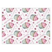 Waterverf cupcakes tafelkleed (Voorkant (Horizontaal))