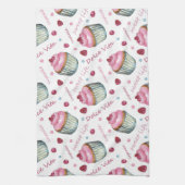 Waterverf cupcakes theedoek (Verticaal)