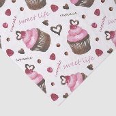 Waterverf cupcakes tissuepapier (Detail)