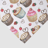 Waterverf cupcakes tissuepapier (Detail)