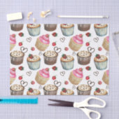 Waterverf cupcakes tissuepapier (Craft)