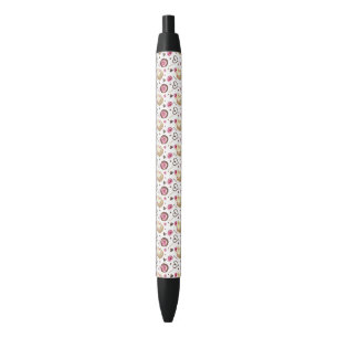 Waterverf cupcakes zwarte inkt pen