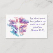 Waterverf Custom Church Visitekaartje (Voorkant)