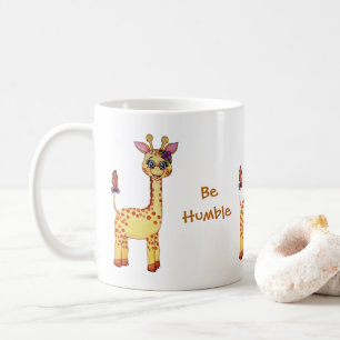 Waterverf Cute Baby Giraffe Koffiemok