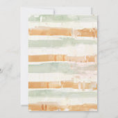 Waterverf Cute Dinosaur Greenery Boy Baby shower Kaart (Achterkant)