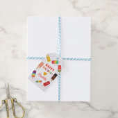 Waterverf Cute Ice pop Cadeaulabel (Met Touw)