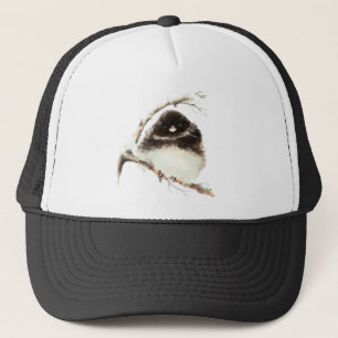 Waterverf Cute Little Chilly Fluffy Junco Bird Trucker Pet