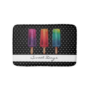 Waterverf Cute Popsiche Ice Creams Badmat