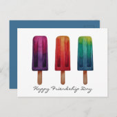 Waterverf Cute Popsiche Ice Creams Briefkaart (Voorkant / Achterkant)