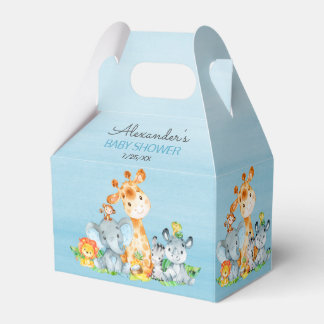 Waterverf Cute Safari Oerwoud Girl Baby shower Bedankdoosjes