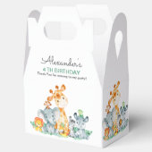 Waterverf Cute Safari Oerwouden Birthday Bedankdoosjes (Geopend)