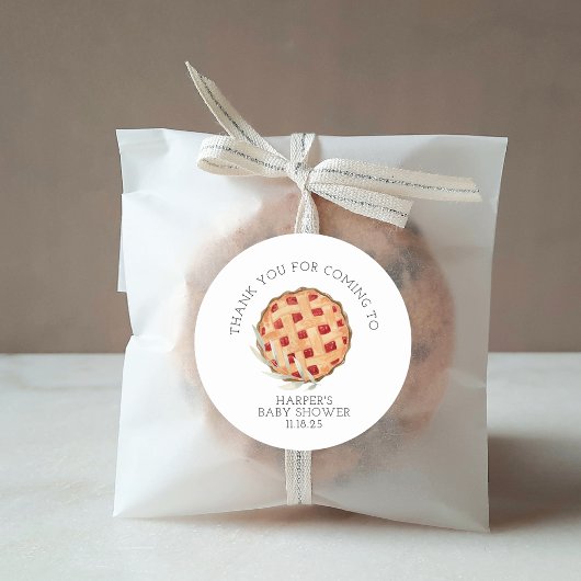 Waterverf Cutie Pie Bakken Dank u Ronde Sticker